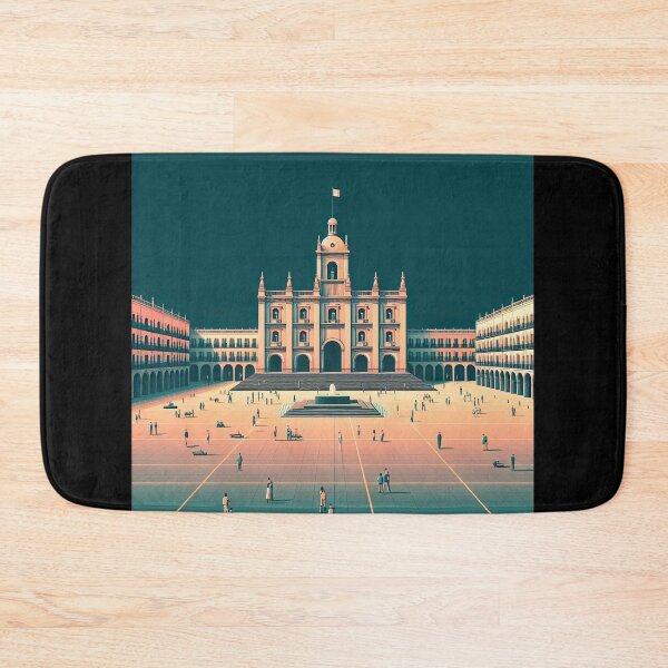 Item preview, Zocalo Square Minimalism Art Style designed and sold by artofuniverse.