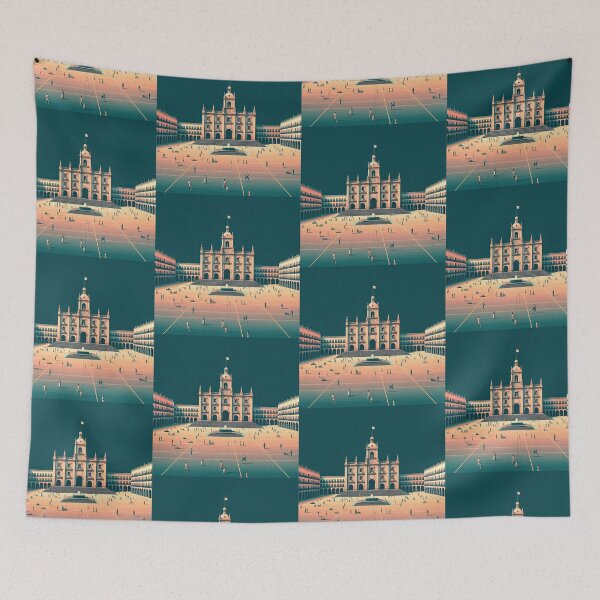 Item preview, Zocalo Square Minimalism Art Style designed and sold by artofuniverse.