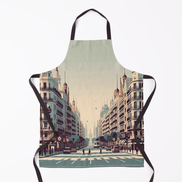 Item preview, La Rambla Street, Barcelona Minimalism Art Style designed and sold by artofuniverse.