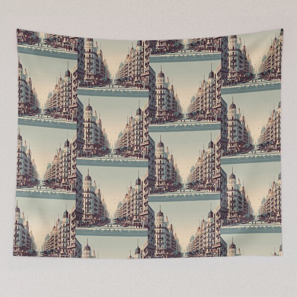Item preview, La Rambla Street, Barcelona Minimalism Art Style designed and sold by artofuniverse.