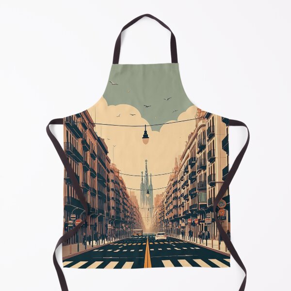 Item preview, La Rambla Street, Barcelona Minimalism Art Style designed and sold by artofuniverse.