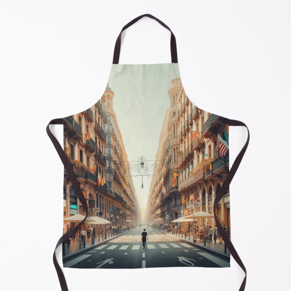 Item preview, La Rambla Street, Barcelona Minimalism Art Style designed and sold by artofuniverse.