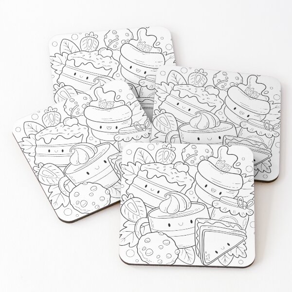 Item preview, Sweet Friends - A Coloring Book Design! designed and sold by ColoringCove.