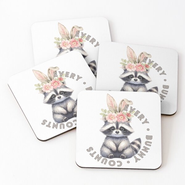 Item preview, Every Bunny Counts - Raccoon designed and sold by I-RDesign.