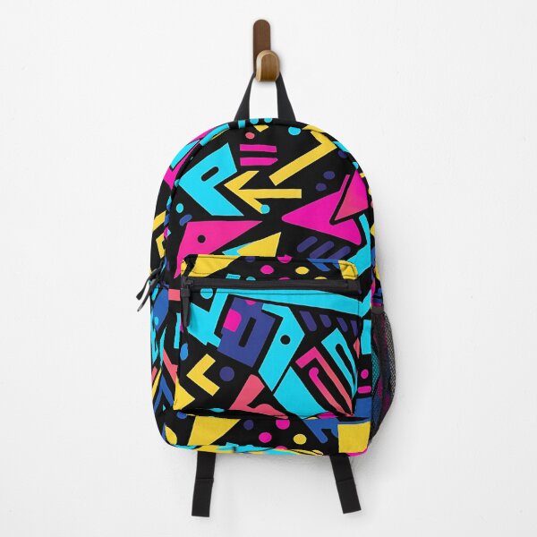 Item preview, Retro 1980s seamless pattern in bright colors designed and sold by Happy Shop.