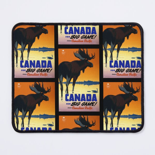 Item preview, Vintage Travel: Canadian Pacific Railway Moose Art Deco Poster designed and sold by Styled Vintage.