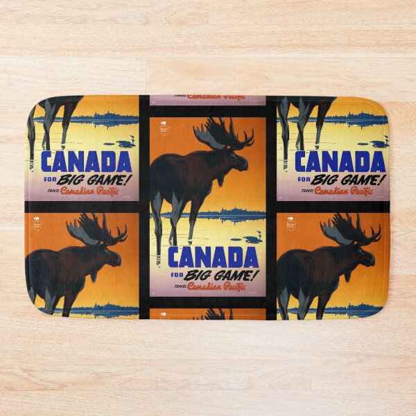 Item preview, Vintage Travel: Canadian Pacific Railway Moose Art Deco Poster designed and sold by Styled Vintage.