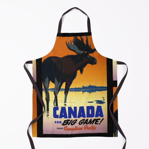 Item preview, Vintage Travel: Canadian Pacific Railway Moose Art Deco Poster designed and sold by Styled Vintage.