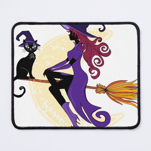 Item preview, Witch and cat over the moon designed and sold by ArbuzWorldz.
