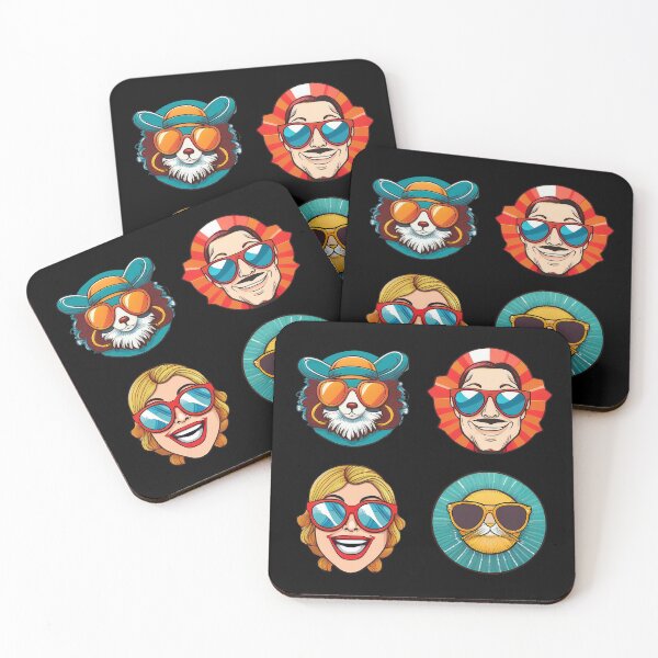 Item preview, Happy or Sad Sunglasses | Sticker Pattern | Retro Collection designed and sold by monkeybusiness.pt.