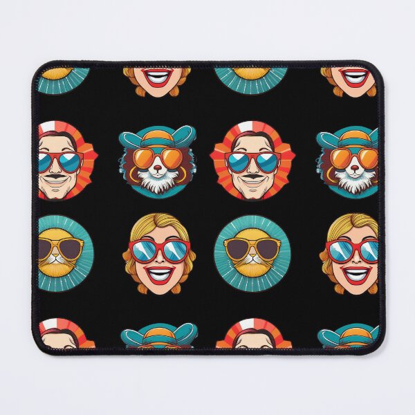 Item preview, Happy or Sad Sunglasses | Sticker Pattern | Retro Collection designed and sold by monkeybusiness.pt.