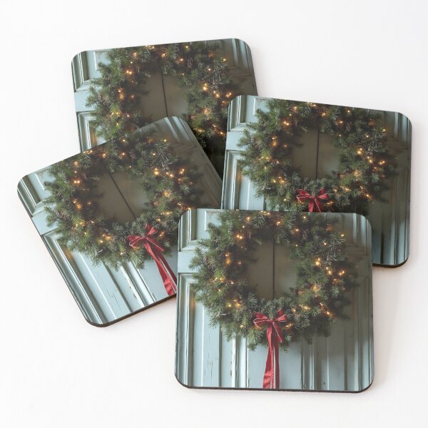 Item preview, Door with Christmas wreath designed and sold by Geek Burguer.