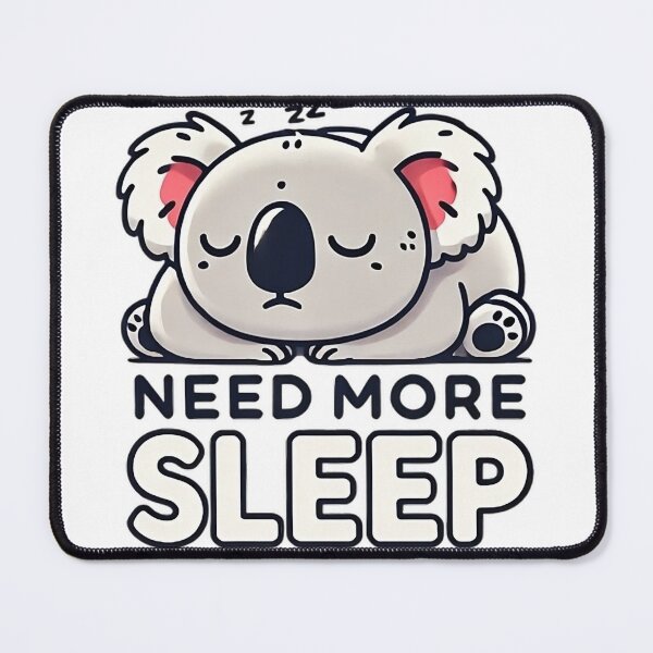 Item preview, Kawaii Sleeping Koala - Adorable and Funny Nap Design designed and sold by Guesso.