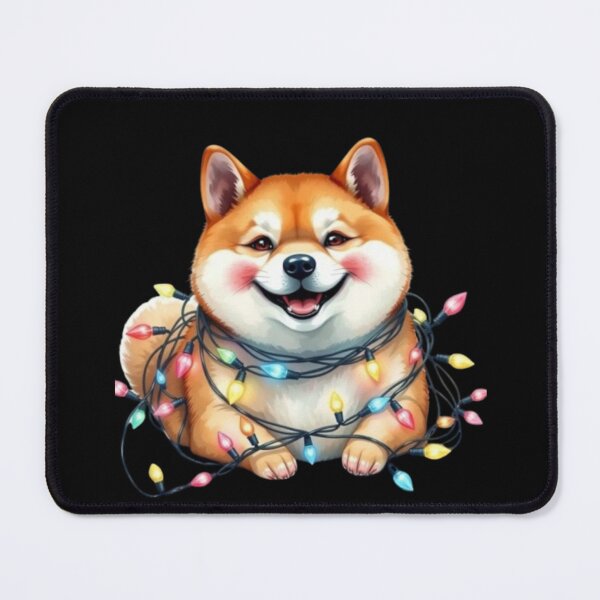 Item preview, Shiba Inu Happy Holidays Lights Christmas Decoration Dog Japan Pet Fun Art designed and sold by Kia Blaze.