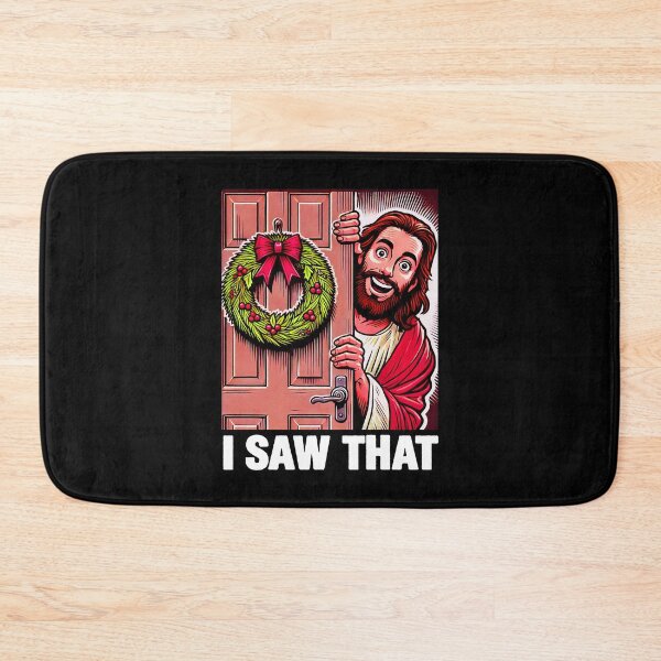 Item preview, I Saw That Jesus Christ Christmas Wreath designed and sold by plushism.