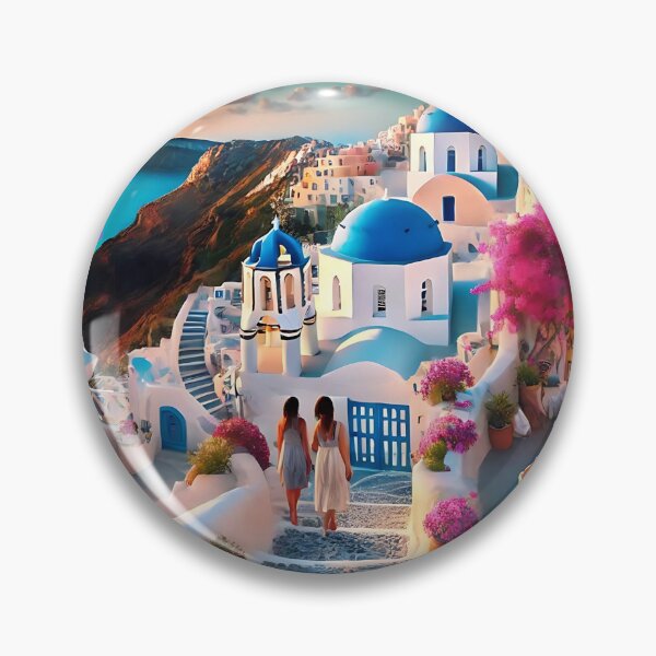 Item preview, New Year at Santorini Village with Sunset Views   designed and sold by Koalangel.