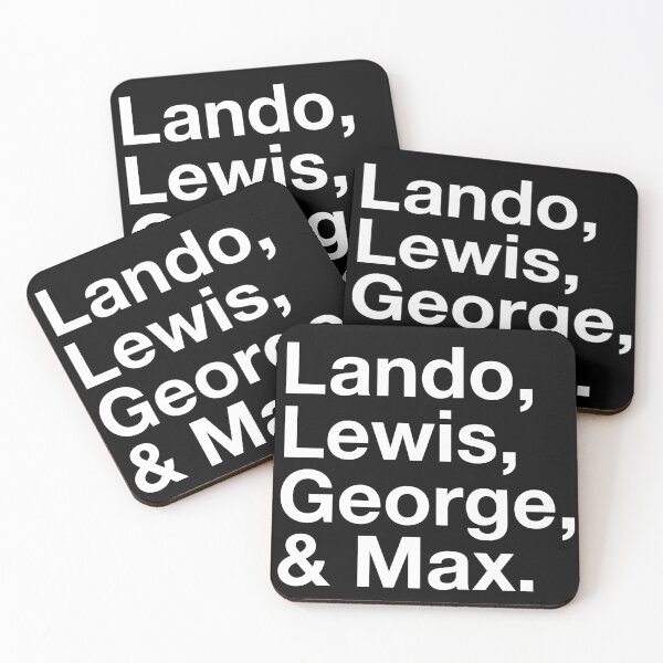 Item preview, F1 Fan: Lando, Lewis, George & Max  designed and sold by robnoble.