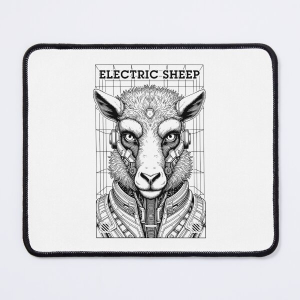 Item preview, Electric Sheep Cyberpunk Android Robot Science Fiction Gamer designed and sold by GrandeDuc.