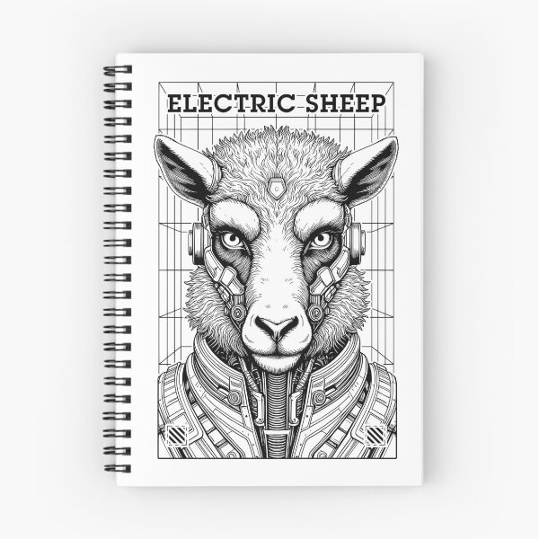Item preview, Electric Sheep Cyberpunk Android Robot Science Fiction Gamer designed and sold by GrandeDuc.