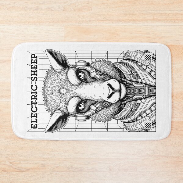 Item preview, Electric Sheep Cyberpunk Android Robot Science Fiction Gamer designed and sold by GrandeDuc.