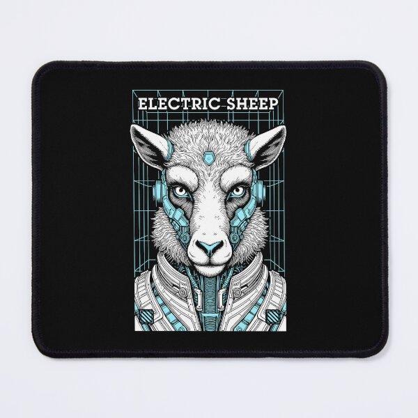 Item preview, Electric Sheep Cyberpunk Android Robot Science Fiction Gamer designed and sold by GrandeDuc.