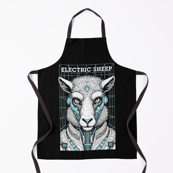 Item preview, Electric Sheep Cyberpunk Android Robot Science Fiction Gamer designed and sold by GrandeDuc.