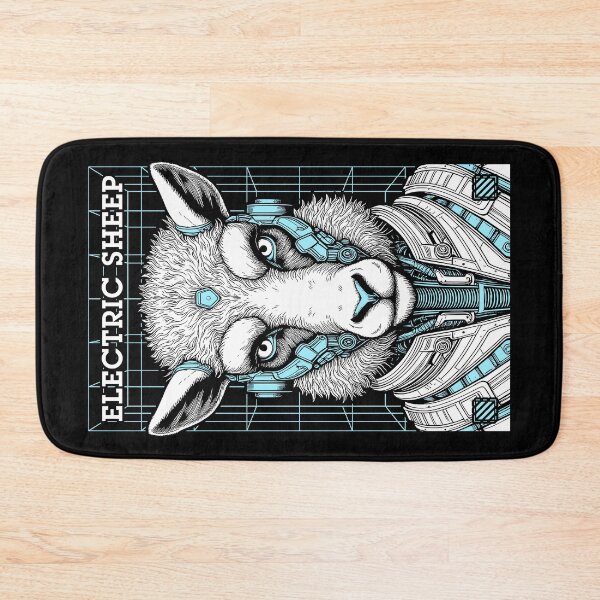 Item preview, Electric Sheep Cyberpunk Android Robot Science Fiction Gamer designed and sold by GrandeDuc.