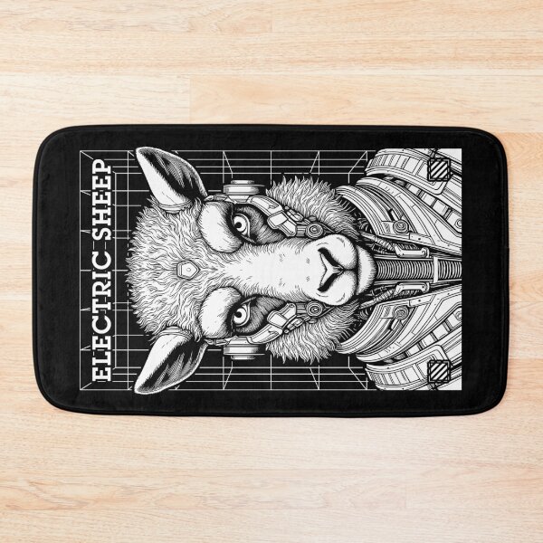 Item preview, Electric Sheep Cyberpunk Android Robot Science Fiction Gamer designed and sold by GrandeDuc.