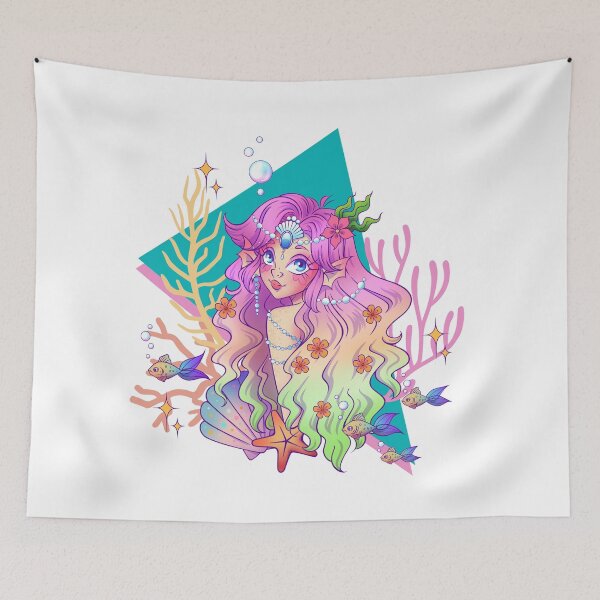 Item preview, Tropical Vibes Mermaid  designed and sold by FizzyVee.