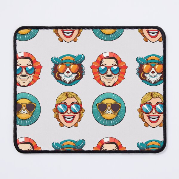 Item preview, Happy or Sad Sunglasses | Sticker Pattern | Retro Collection designed and sold by monkeybusiness.pt.