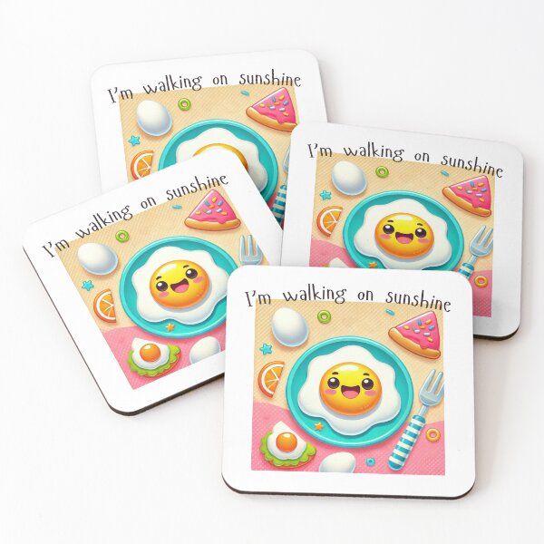 Item preview, I’m walking on sunshine (featuring an egg sunny-side-up) designed and sold by PhotoDesignNZ.