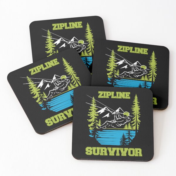 Item preview, Zipline Survivor - Brave Above The Trees designed and sold by GRABAPSHOP.