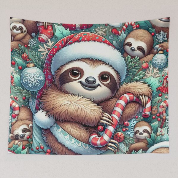 Item preview, Baby Sloth Christmas designed and sold by purplesensation.