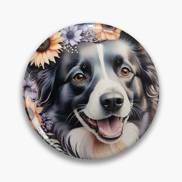 Item preview, Border Collie Boho Floral designed and sold by MagicWander.