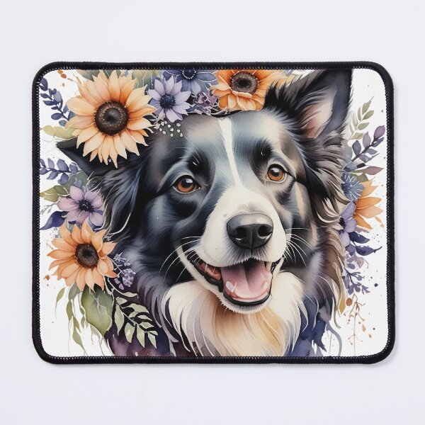 Item preview, Border Collie Boho Floral designed and sold by MagicWander.