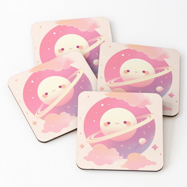 Item preview, Cute kawaii planet pastel space clouds and planets pink and orange pastel tones aesthetic designed and sold by · GAMING SOUL ·.
