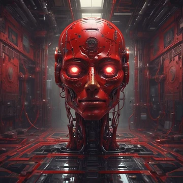 Artwork thumbnail, AI Red button Theory by S-R-TDesign