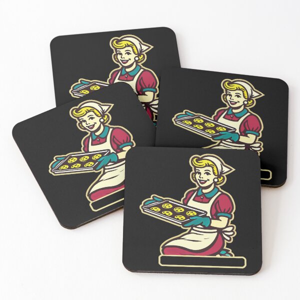 Item preview, Retro Baker With Cookie Tray Design designed and sold by LuminOrb.