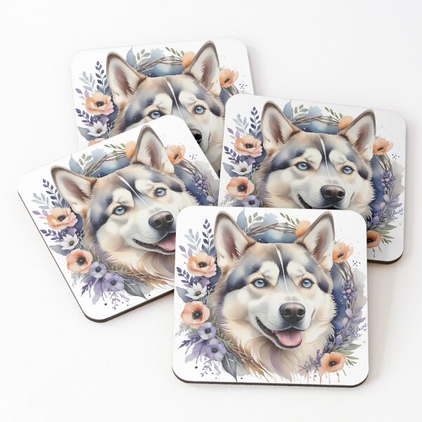 Item preview, Siberian Husky Boho Floral designed and sold by MagicWander.