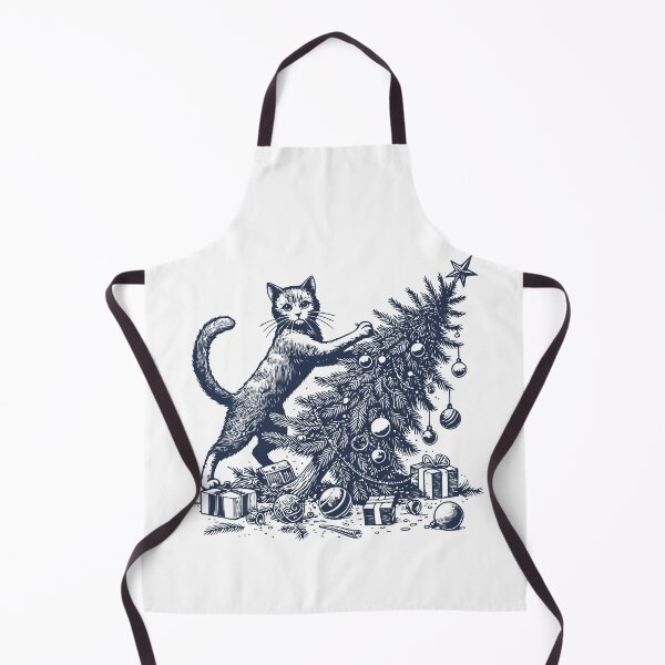 Item preview, Funny Cat Christmas Retro Style designed and sold by LuminOrb.