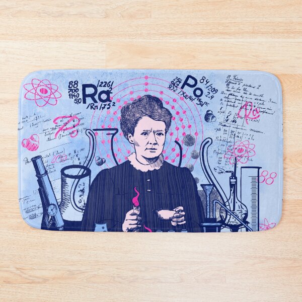 Item preview, Maria Skłodowska-Curie in blue and pink; Radiant minds designed and sold by Drawmecute.
