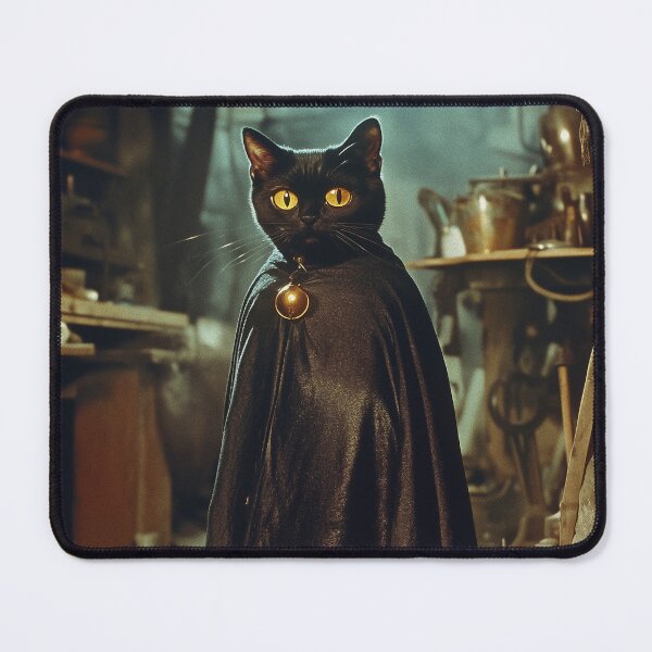 Item preview, Cat in a Wizard Cloak and Golden Boots designed and sold by LonesomeKnight.