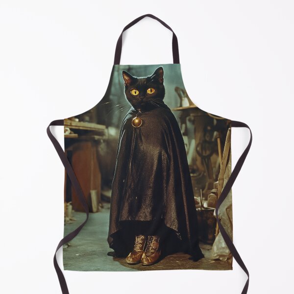 Item preview, Cat in a Wizard Cloak and Golden Boots designed and sold by LonesomeKnight.