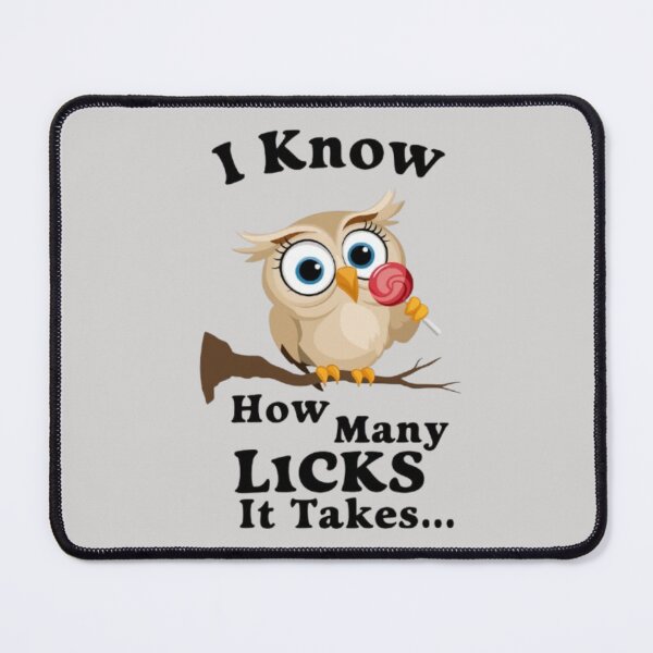 Item preview, Cute Owl with lollipop - I Know How Many LICKS It Takes... designed and sold by 123ks.