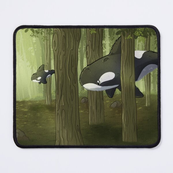 Item preview, Orcas in the forest designed and sold by dinosaphira99.