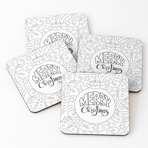 Item preview, Merry Christmas Ornament! A Coloring-Book Design designed and sold by ColoringCove.