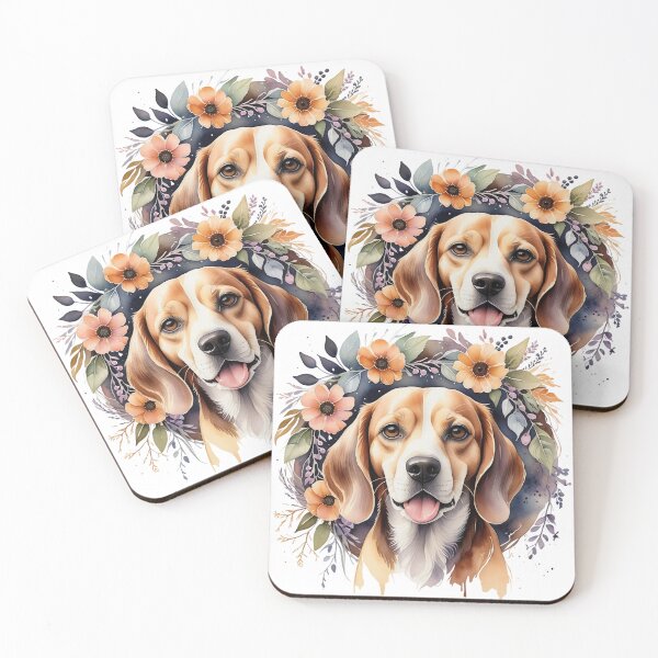 Item preview, Beagle Boho Floral designed and sold by MagicWander.