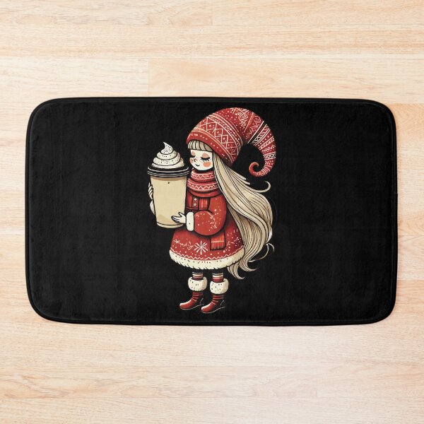 Item preview, christmas gnome for coffee lover designed and sold by LuminOrb.