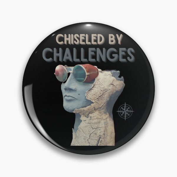 Item preview, Chiseled by Challenges, Travel And Exploration Vintage Design designed and sold by ToxiCool.