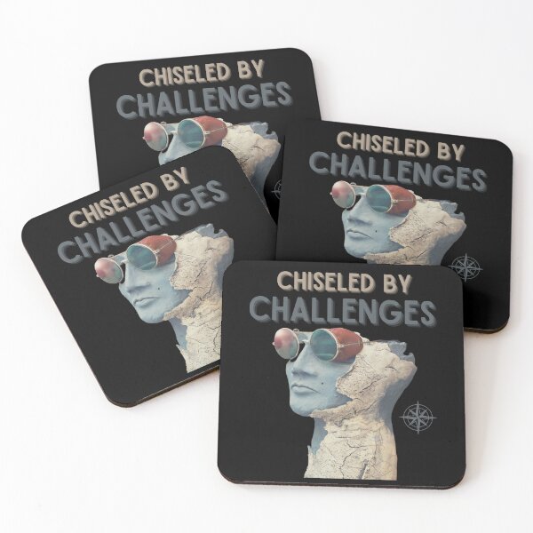 Item preview, Chiseled by Challenges, Travel And Exploration Vintage Design designed and sold by ToxiCool.